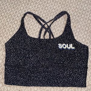 SoulCycle x Lululemon longline sports bra